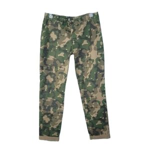 Gap Broken-in Straight Camouflage Rolled Cuff Women's Pants Size 6